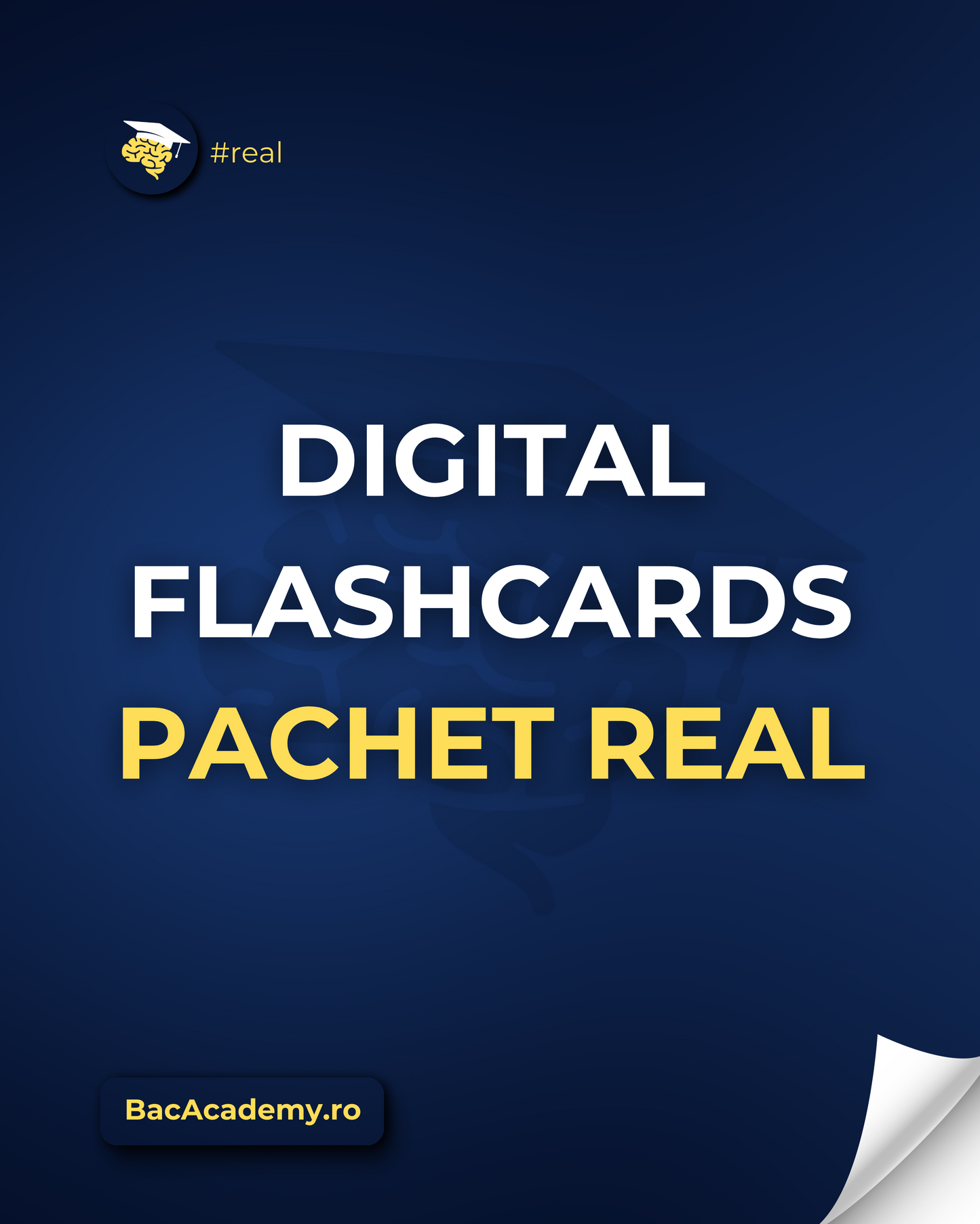 Pachet REAL - Digital FlashCards (Matematica, Romana, Biologie) 13.500+